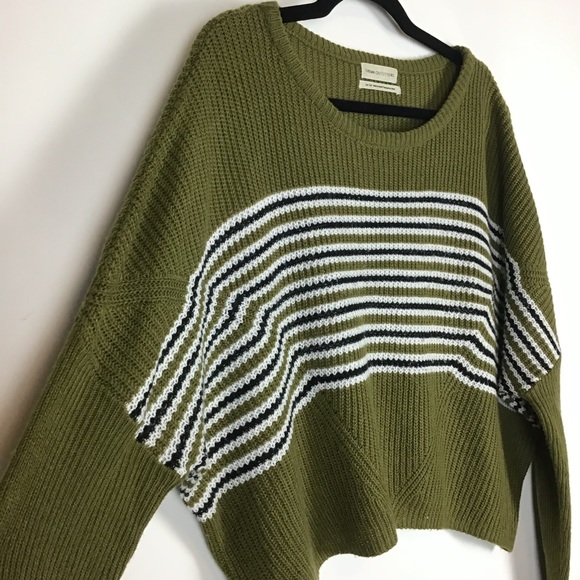 Urban Outfitters Sweaters - Urban Outfitters green striped sweater